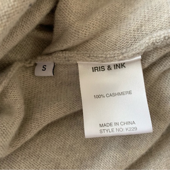 Iris & Ink Cashmere Draped Knotted Sweater Revolve Small - Picture 9 of 9